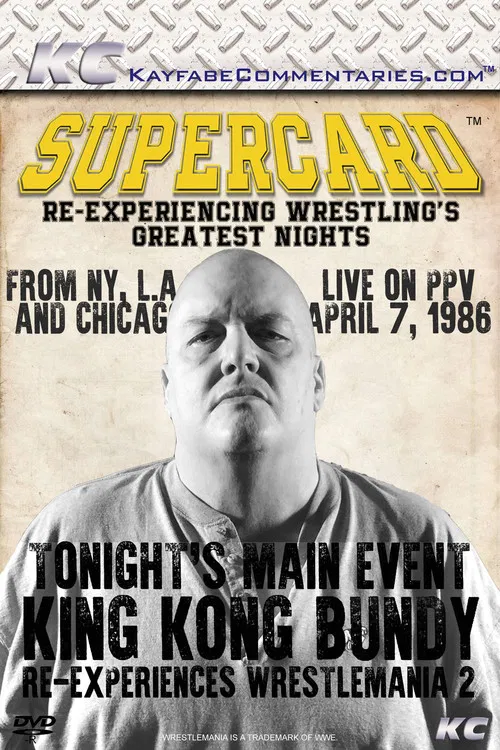 Movie poster for Supercard: King Kong Bundy Re-experiences WrestleMania 2 (2016)