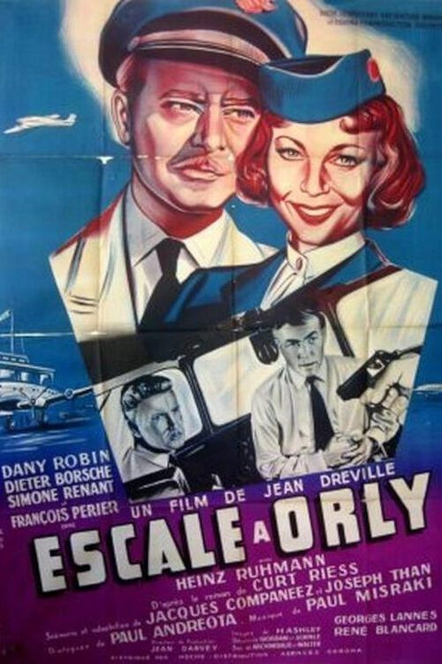 Movie poster for Intermediate Landing in Paris (1955)