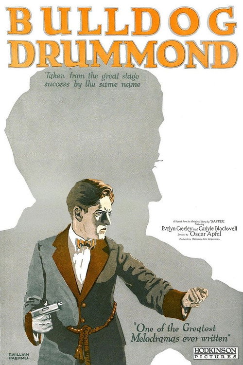 Movie poster for Bulldog Drummond (1922)
