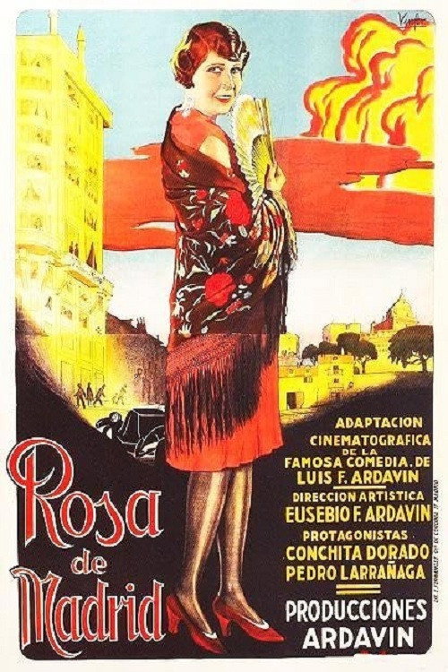 Movie poster for Rosa de Madrid (1927)