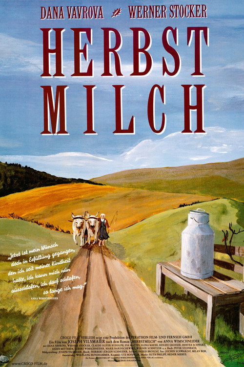 Movie poster for Autumn Milk (1989)
