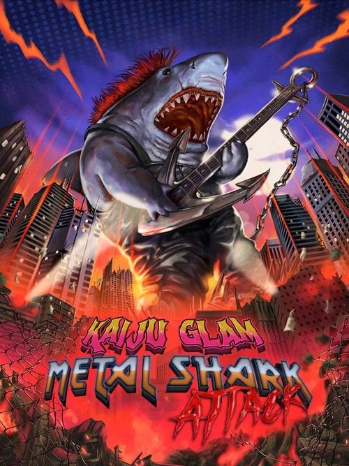 Movie poster for Kaiju Glam Metal Shark Attack (2024)