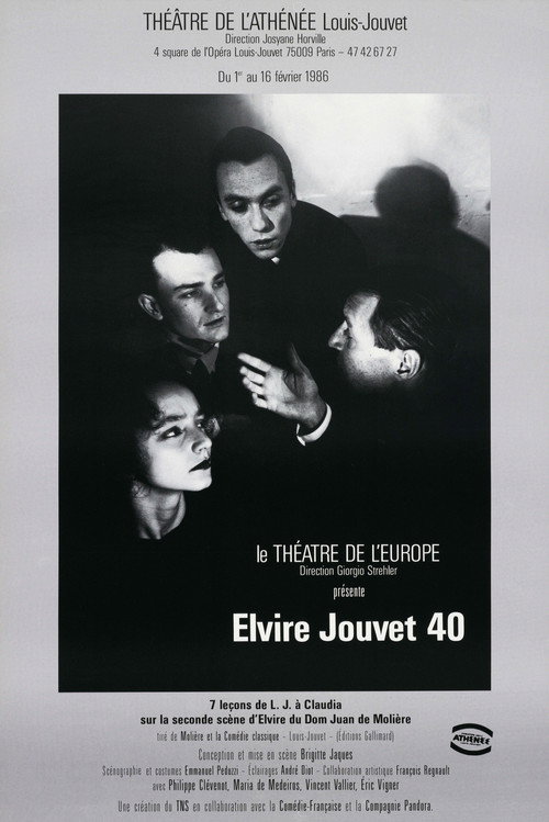 Movie poster for Elvire Jouvet 40 (1987)