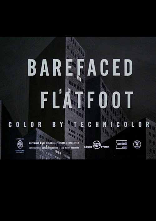 Movie poster for Barefaced Flatfoot (1951)