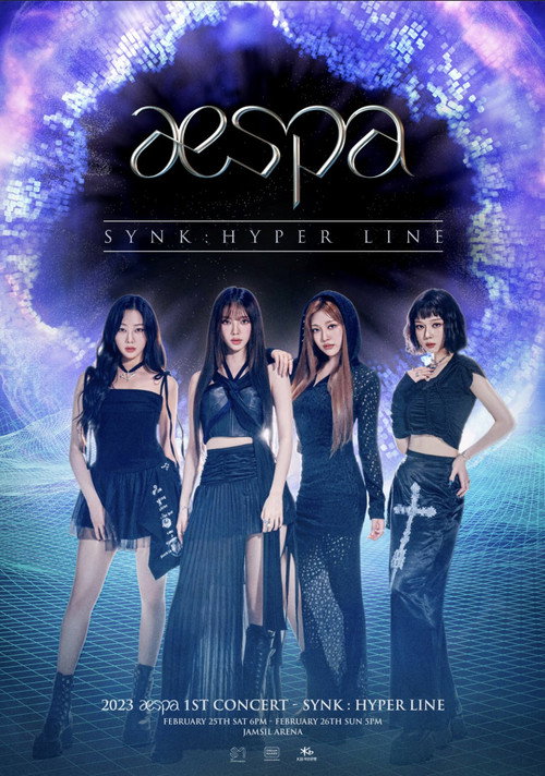 Movie poster for aespa LIVE TOUR 2023 'SYNK: HYPER LINE' (2023)