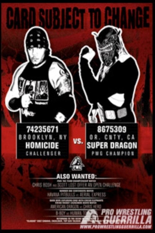 Movie poster for PWG: Card Subject To Change (2005)