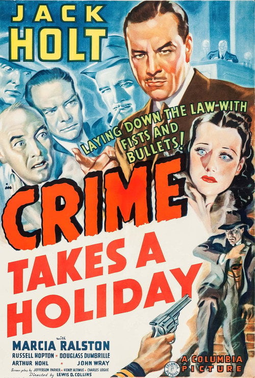 Movie poster for Crime Takes a Holiday (1938)