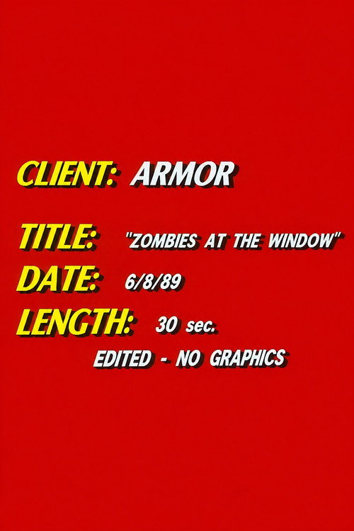 Movie poster for Zombies at the Window (1989)