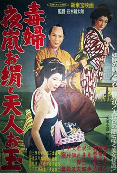 Movie poster for 妖婦 夜嵐お絹と天人お玉 (1957)