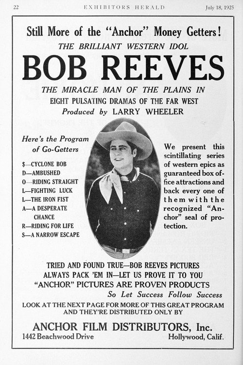 Movie poster for Cyclone Bob (1925)