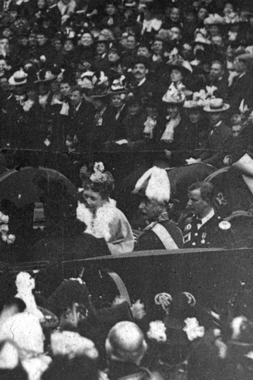 Movie poster for Her Majesty the Queen Arriving at South Kensington on the Occasion of the Laying of the Foundation Stone of the Victoria & Albert Museum (1899)