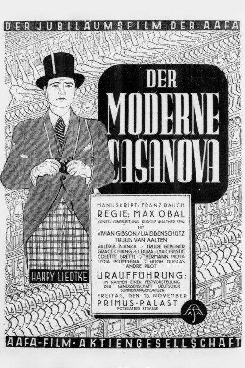 Movie poster for Der moderne Casanova (1928)