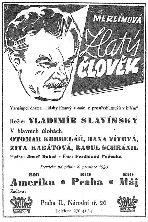 Movie poster for Zlatý člověk (1939)