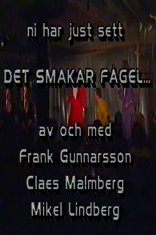 Movie poster for Det smakar fågel (1989)