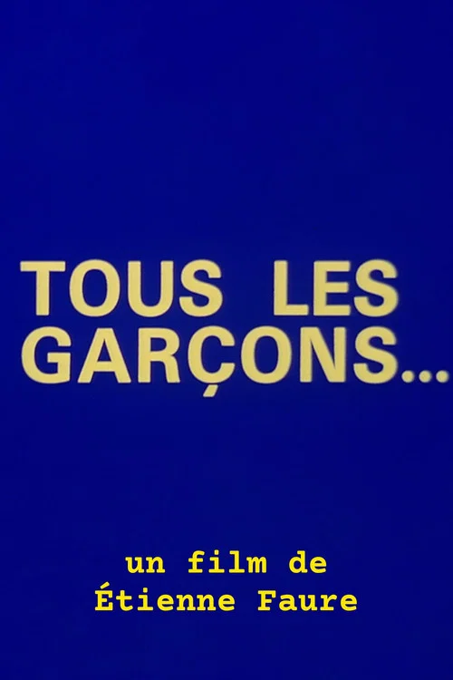 Movie poster for Tous les garçons... (1992)