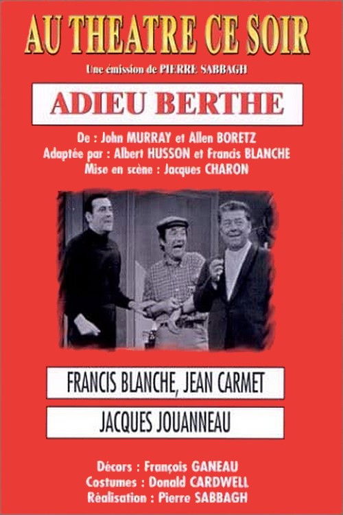 Movie poster for Adieu Berthe (1970)