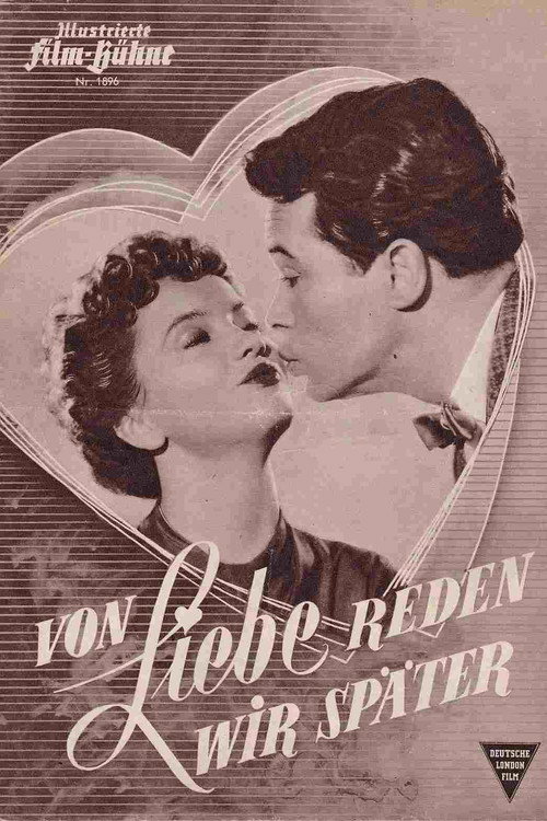 Movie poster for Von Liebe reden wir später (1953)