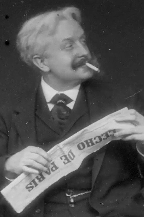 Movie poster for Paul Nadar lisant l'Écho de Paris à la terrasse d'un café (1896)