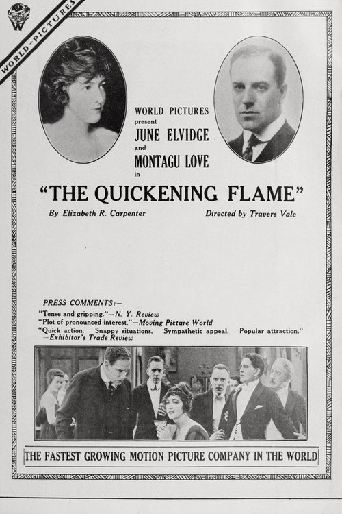 Movie poster for The Quickening Flame (1919)