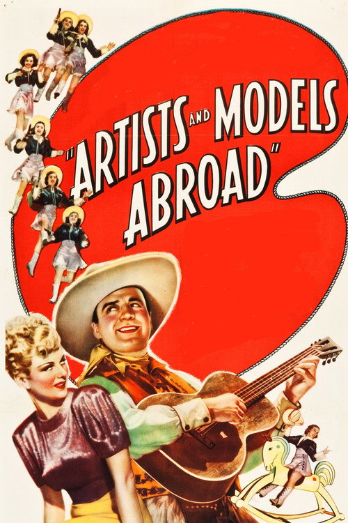 Movie poster for Artists and Models Abroad (1938)