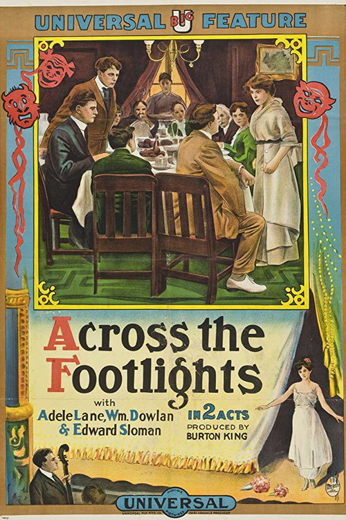 Movie poster for Across the Footlights (1915)