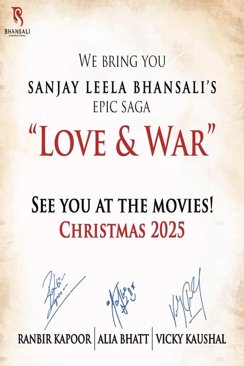 Movie poster for Love and War (2027)