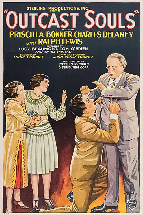 Movie poster for Outcast Souls (1928)