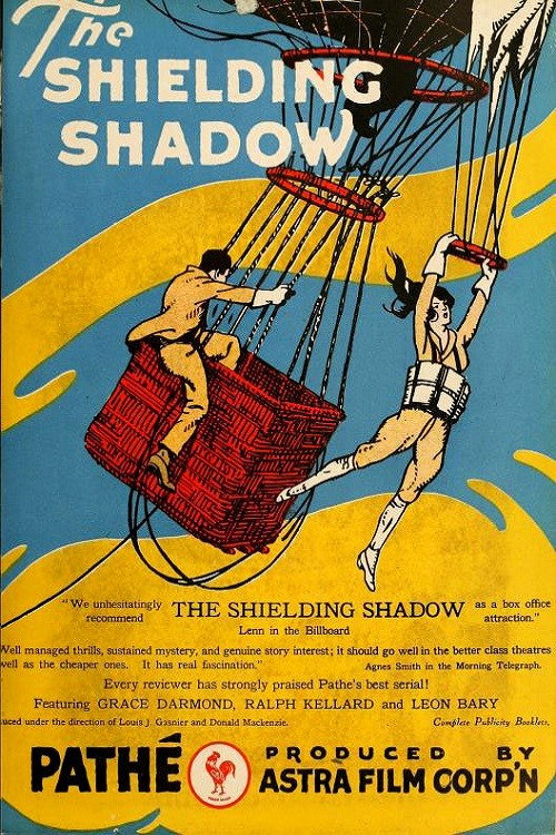 Movie poster for The Shielding Shadow (1916)