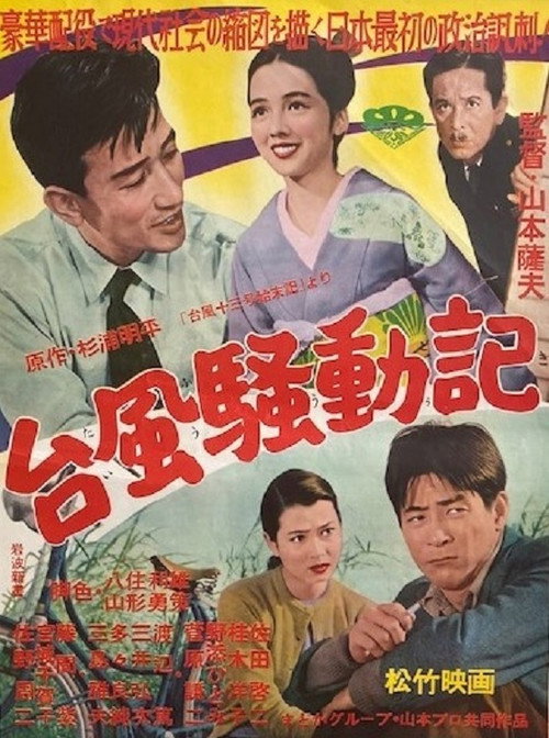 Movie poster for Typhoon Furor (1956)