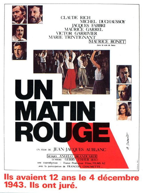 Movie poster for Un matin rouge (1982)