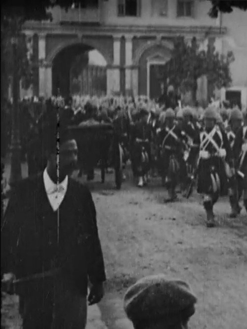 Movie poster for The Seaforth Highlanders' Return to Cairo after the Fall of Omdurman and Khartoum (1898)