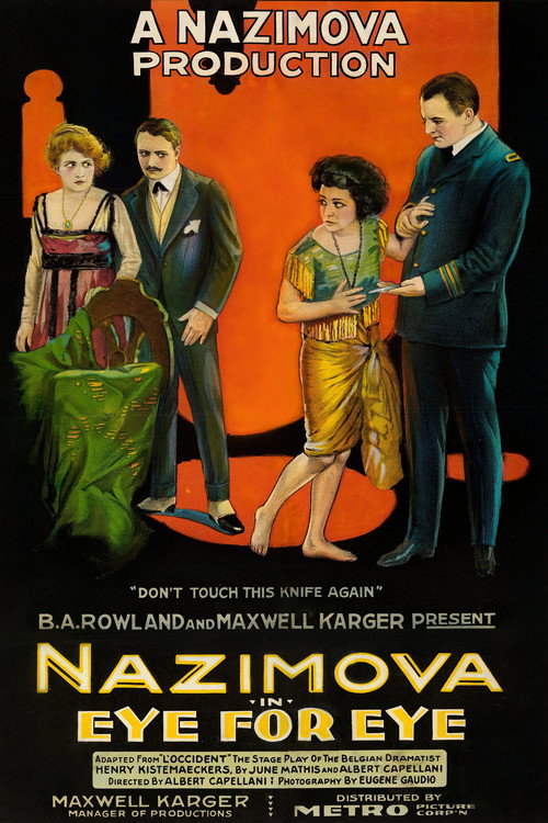 Movie poster for Eye for Eye (1918)