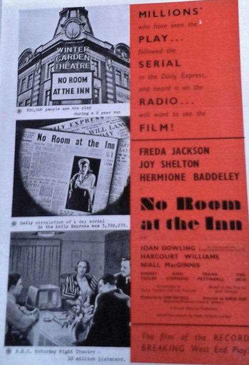 Movie poster for No Room at the Inn (1948)