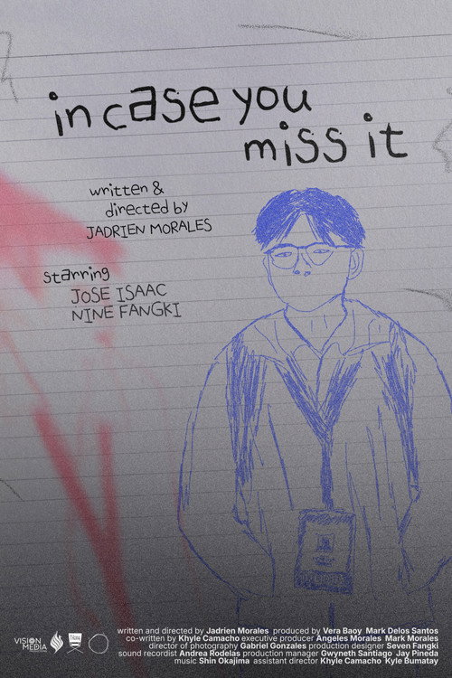 Movie poster for in case you miss it (2025)