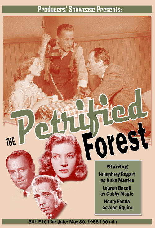Movie poster for The Petrified Forest (1955)