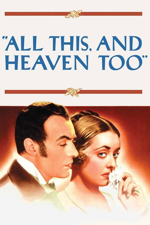 Movie poster for All This, and Heaven Too (1940)