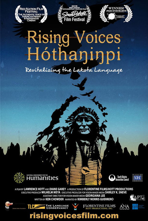 Movie poster for Rising Voices/Hótȟaŋiŋpi (2015)