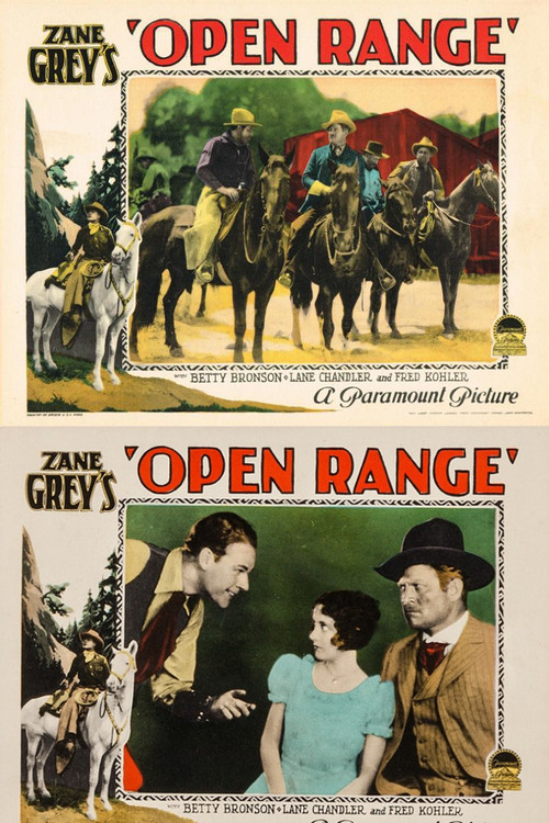 Movie poster for Open Range (1927)