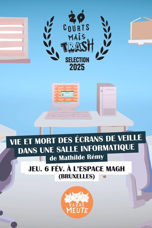 Movie poster for Vie et Mort des écrans de veille dans une salle informatique (2025)