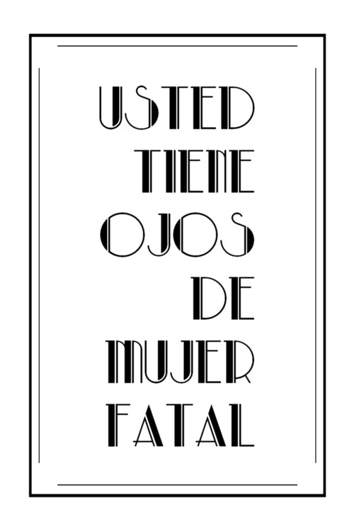 Movie poster for Usted tiene ojos de mujer fatal (1975)