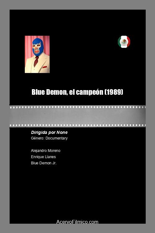 Movie poster for Blue Demon, el campeón (1989)