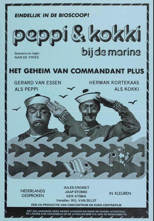 Movie poster for Peppi & Kokki bij de marine - Het geheim van Kommandant Plus (1976)
