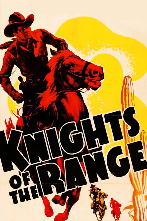 Movie poster for Knights of the Range (1940)
