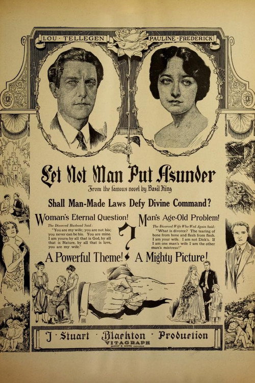Movie poster for Let Not Man Put Asunder (1924)