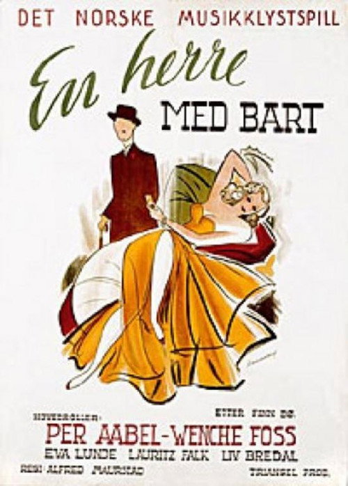 Movie poster for En herre med bart (1942)