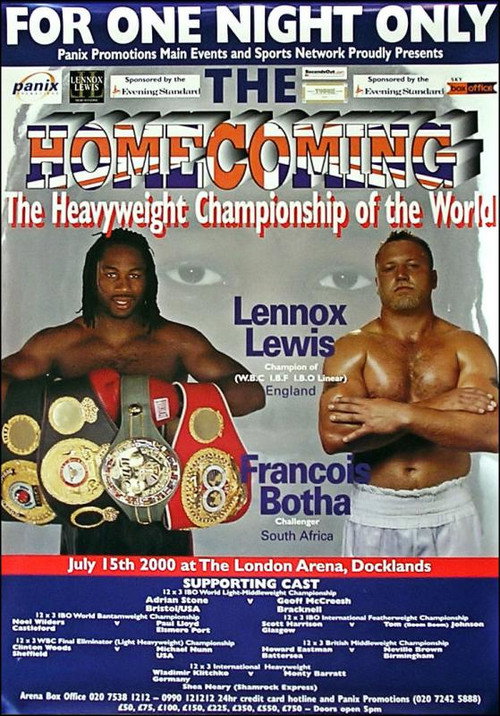 Movie poster for Lennox Lewis vs. Francois Botha (2000)