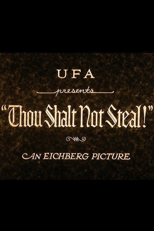 Movie poster for Thou Shalt Not Steal (1928)