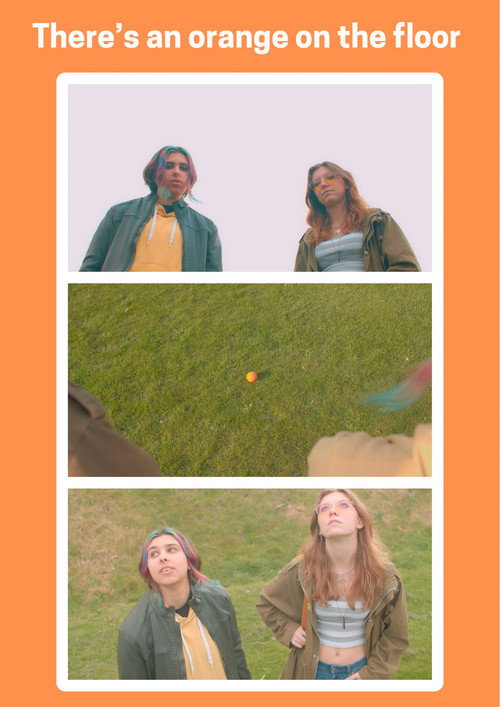 Movie poster for There's an orange on the ground