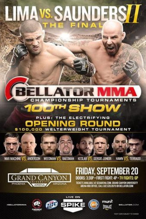 Movie poster for Bellator 100: Lima vs. Saunders (2013)
