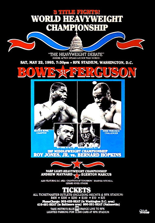Movie poster for Riddick Bowe vs. Jesse Ferguson (1993)